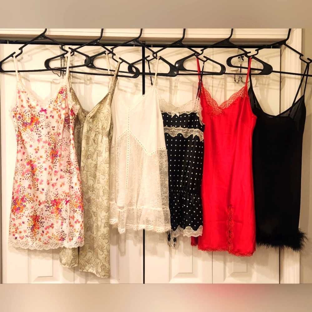 Victoria's Secret sweet and sexy lingerie / slip / nightie lot of 6